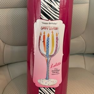 Birthday wine glass